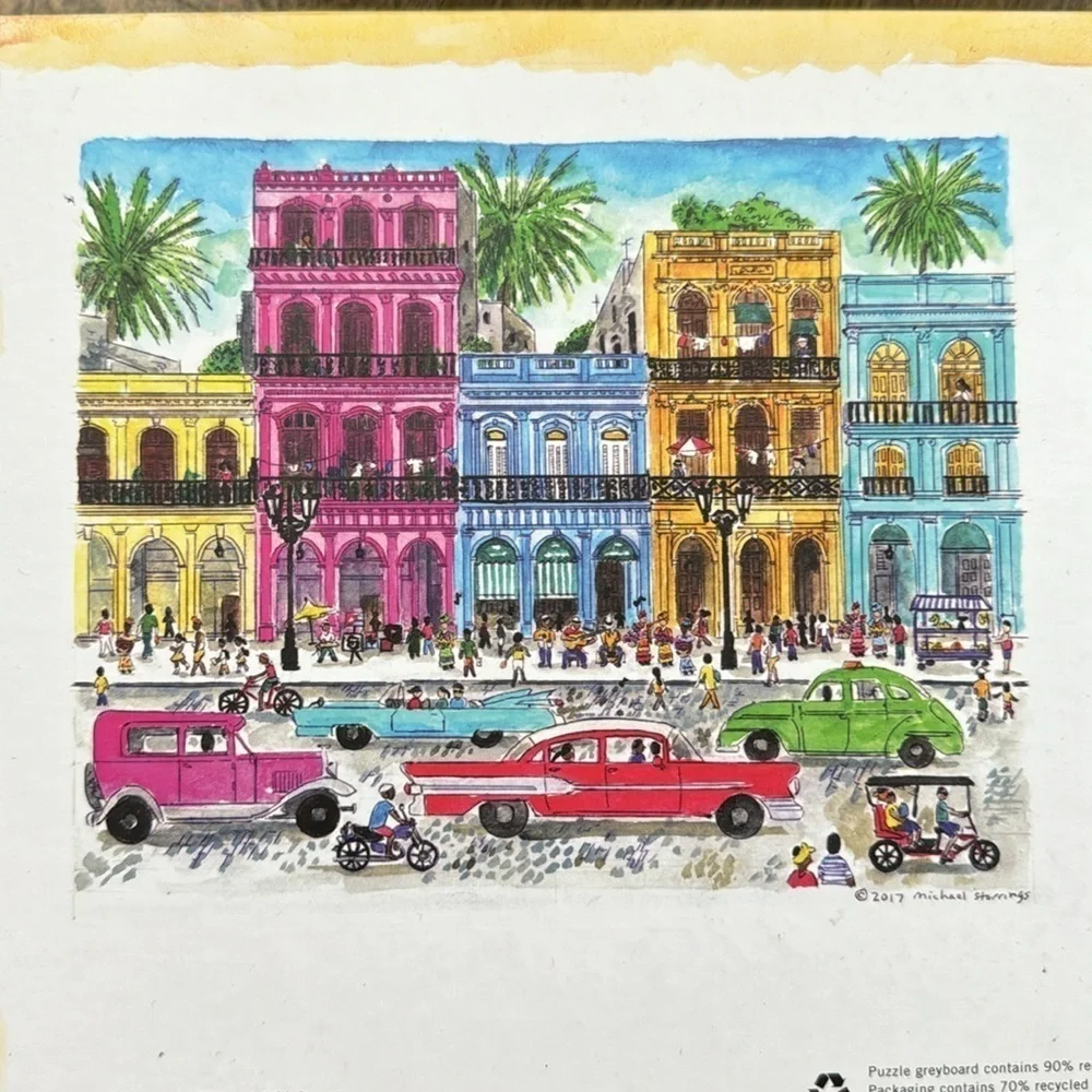 Michael Storrings Cuba 1000 Piece and Dowdle Rocky Mountain 500 Piece Puzzles